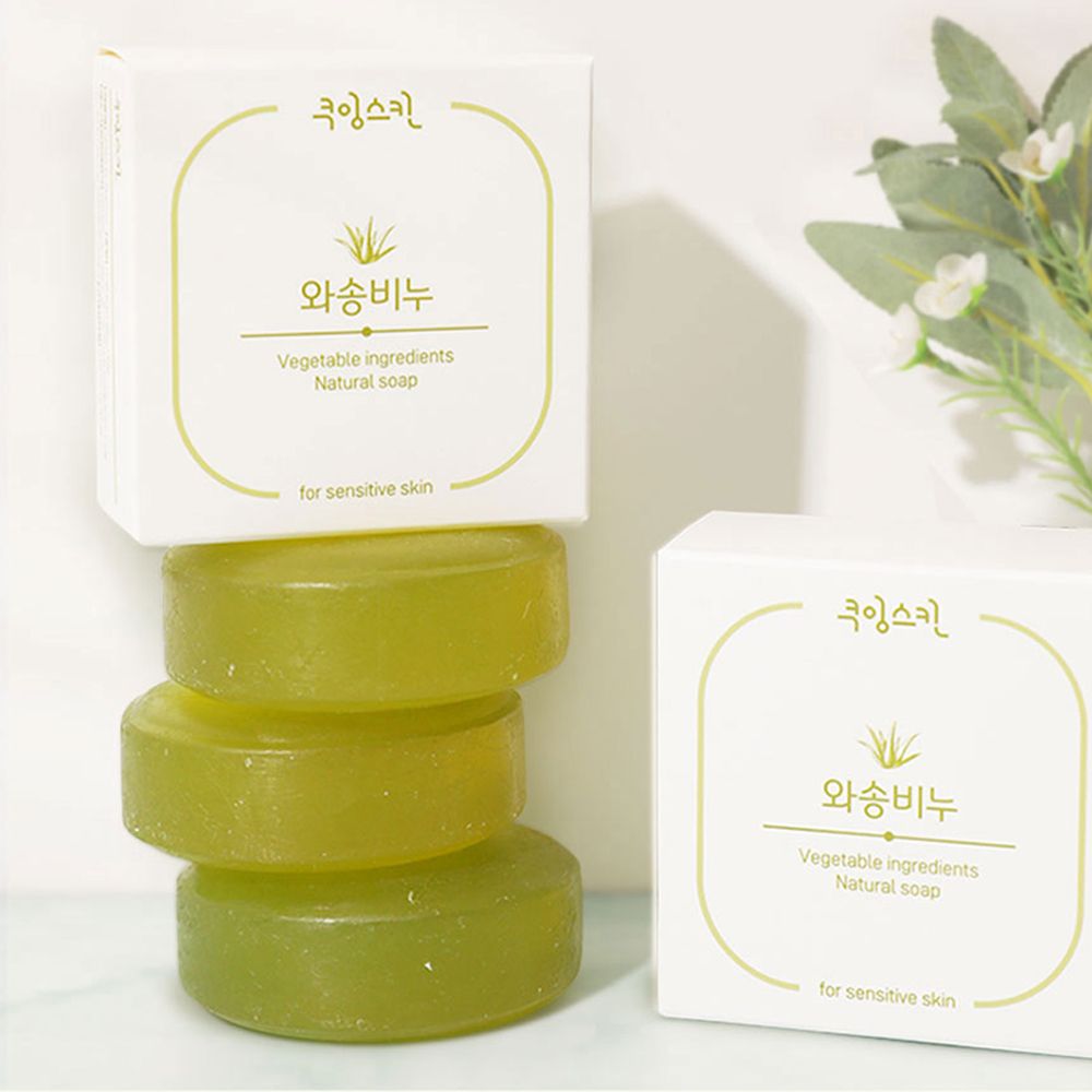 COOING SKIN 瓦松天然皂 100g 舒缓 抗炎 控油洁面皂 _ 韩国制造